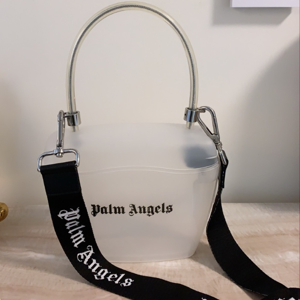 Palm angels padlock clear bag